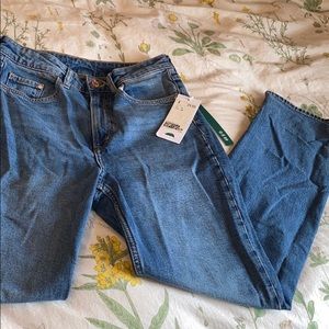 H&M High Raise Straight Leg Jeans